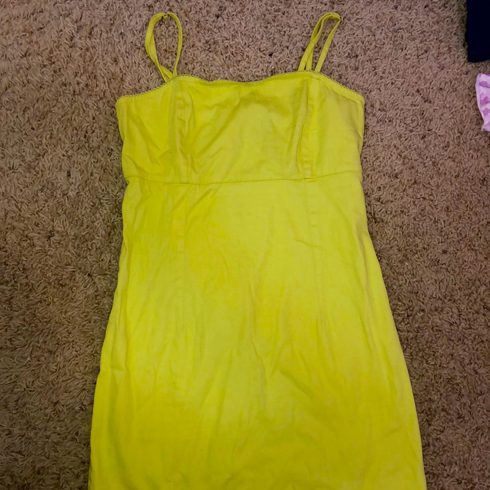 Bright Yellow Mini Dress
